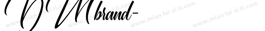 DM brand字体转换